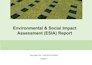 write your esia report, eia environmental impact assessment